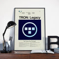 Tron: Legacy Mid-Century Modern Inspired Print - Poster | Canvas Wall Art Print