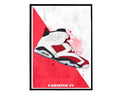 Carmine 6 Sneaker Poster, Hypebeast Poster, Kicks Poster, Urban Wall Art, Graffiti Wall Art, Streetwear Posters, Sneaker Wall Art - Poster | Canvas Wall Art Print