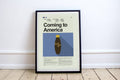 Coming To America Mid-Century Modern Inspired Print - Poster | Canvas Wall Art Print