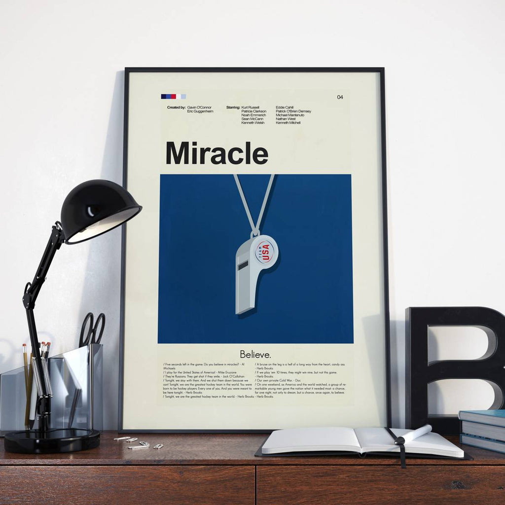 Miracle Mid-Century Modern Inspired Print - Poster | Canvas Wall Art Print