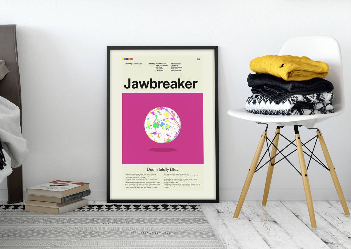 Jawbreaker Mid-Century Modern Inspired Print - Poster | Canvas Wall Art Print