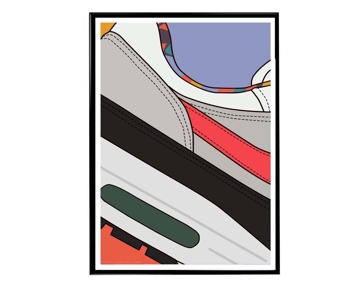 Air Max Play Together Close Sneaker Poster, Hypebeast Poster, Kicks Poster, Urban Wall Art, Graffiti Art, Streetwear Poster, Sneaker Art - Poster | Canvas Wall Art Print