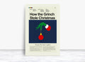 How The Grinch Stole Christmas (2000) Mid-Century Modern Inspired Print - Poster | Canvas Wall Art Print