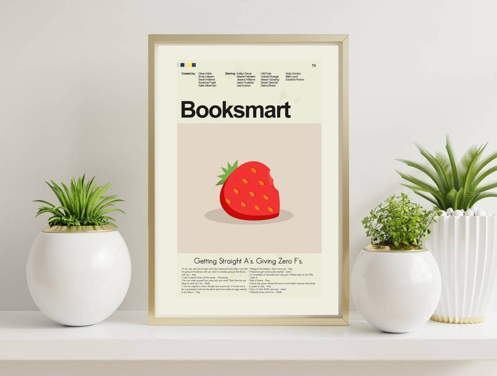 Booksmart Mid-Century Modern Inspired Print - Poster | Canvas Wall Art Print
