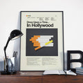 Once Upon A Time... In Hollywood Mid-Century Modern Inspired Print - Poster | Canvas Wall Art Print