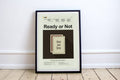 Ready Or Not Mid-Century Modern Inspired Print - Poster | Canvas Wall Art Print