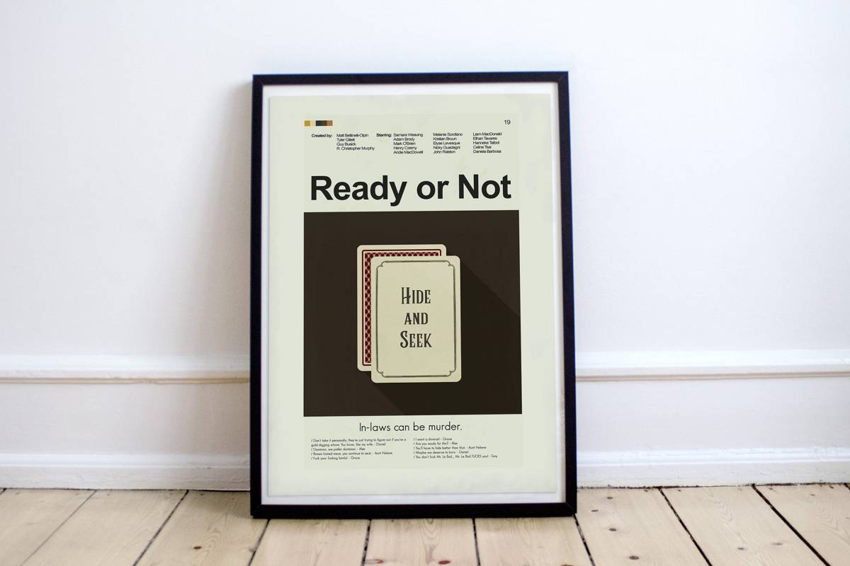 Ready Or Not Mid-Century Modern Inspired Print - Poster | Canvas Wall Art Print