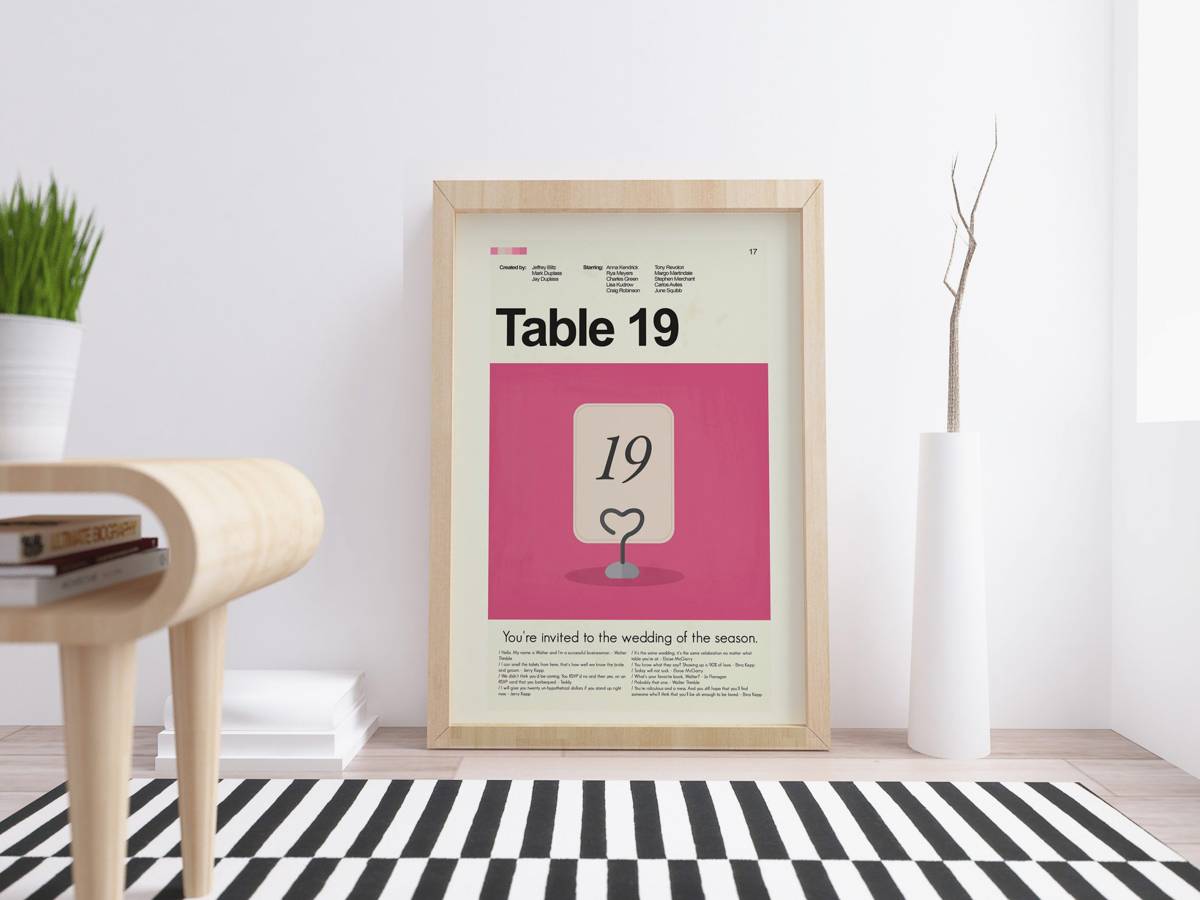 Table 19 Mid-Century Modern Inspired Print - Poster | Canvas Wall Art Print