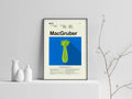 Macgruber Mid-Century Modern Inspired Print - Poster | Canvas Wall Art Print
