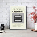Casablanca Mid-Century Modern Inspired Print - Poster | Canvas Wall Art Print