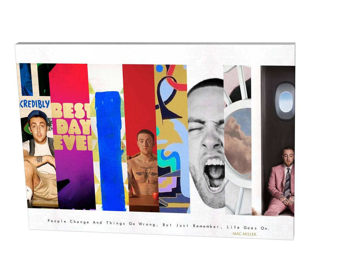 Mac Miller Album History Canvas Print, Hypebeast Canvas, Hip Hop Canvas Art, Urban Wall Art, Music Posters - Poster | Canvas Wall Art Print