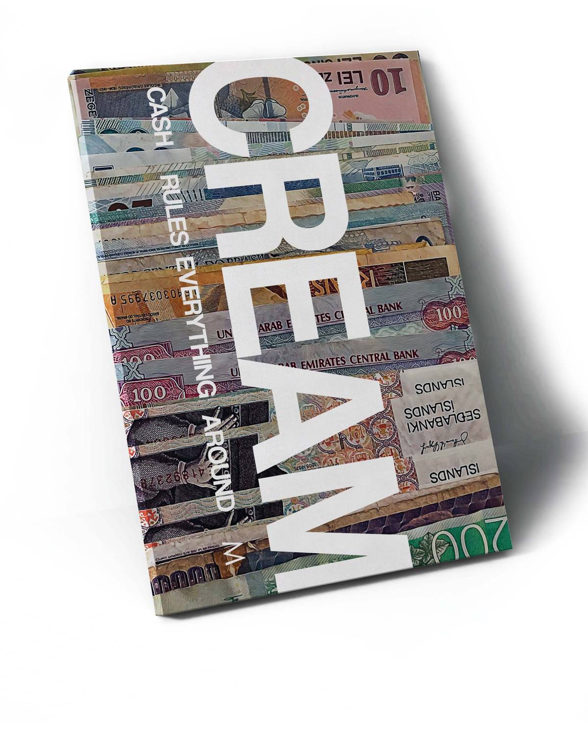 C.R.E.A.M. Canvas Print, Hypebeast Canvas, Hip Hop Canvas Art, Urban Wall Art, Sneaker Art Canvas, Motivational Canvas Art - Poster | Canvas Wall Art Print