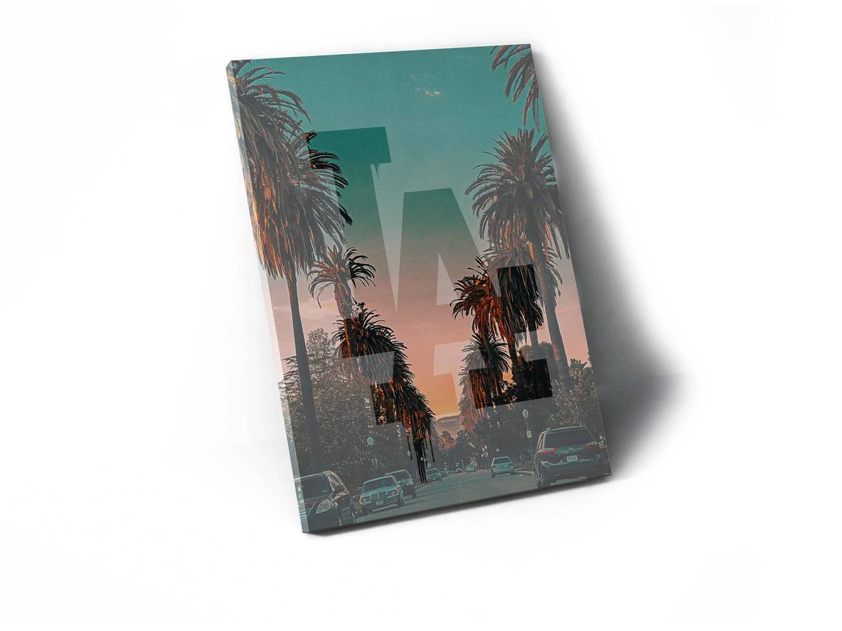 La Sunset Canvas Print, Hypebeast Canvas, Hip Hop Canvas Art, Urban Wall Art, Sneaker Art Canvas, Motivational Canvas Art - Poster | Canvas Wall Art Print