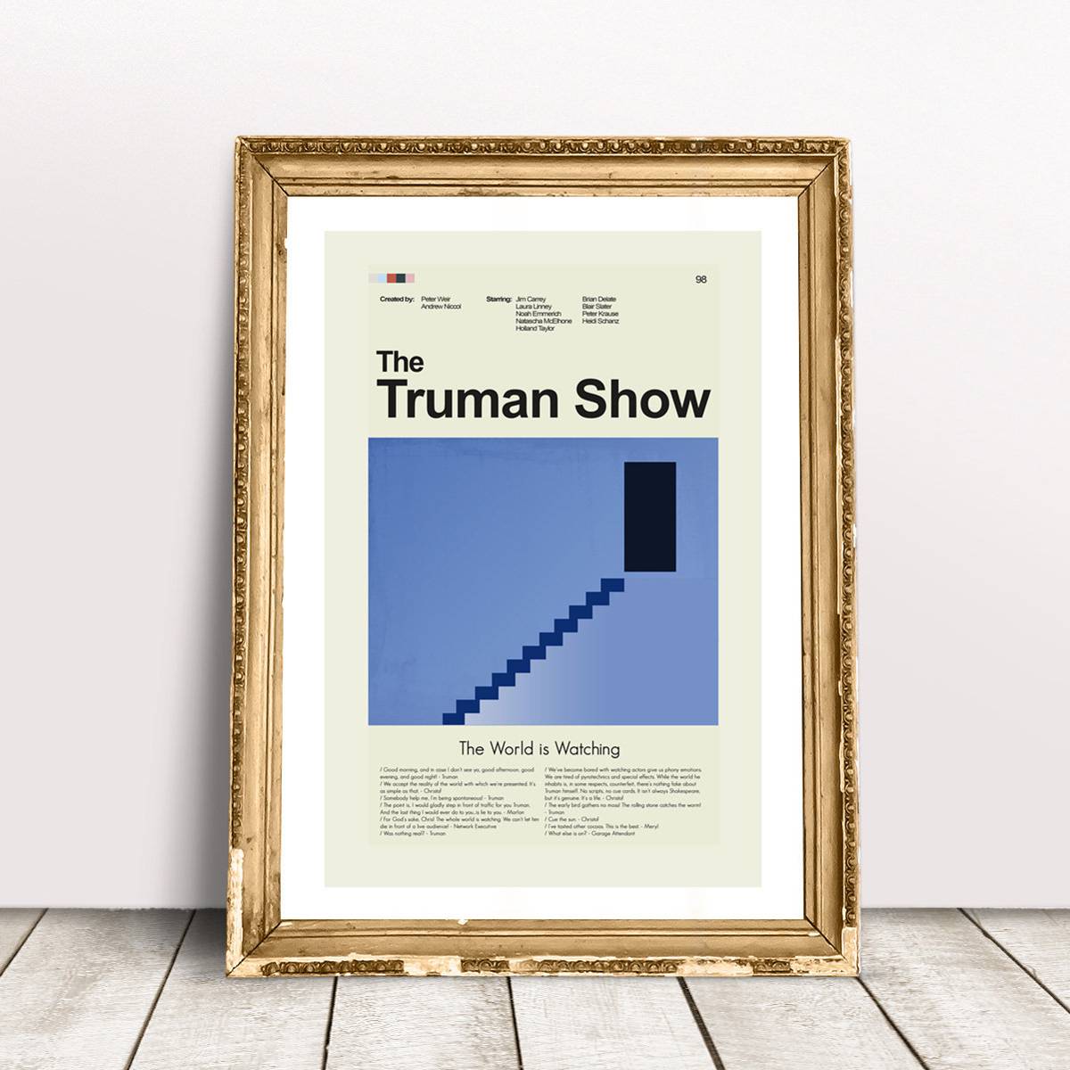 The Truman Show Mid-Century Modern Inspired Print - Poster | Canvas Wall Art Print
