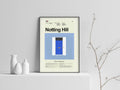Notting Hill Mid-Century Modern Inspired Print - Poster | Canvas Wall Art Print
