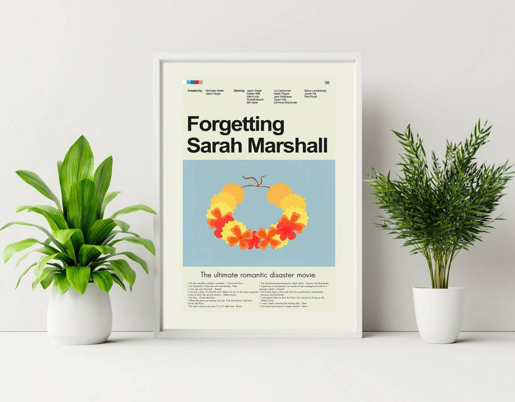 Forgetting Sarah Marshall Mid-Century Modern Inspired Print - Poster | Canvas Wall Art Print