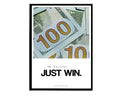 Just Win Motivation Poster, Hypebeast Poster, Minimal Art Poster, Urban Wall Art, Graffiti Wall Art, Streetwear Posters, Sneaker Art - Poster | Canvas Wall Art Print
