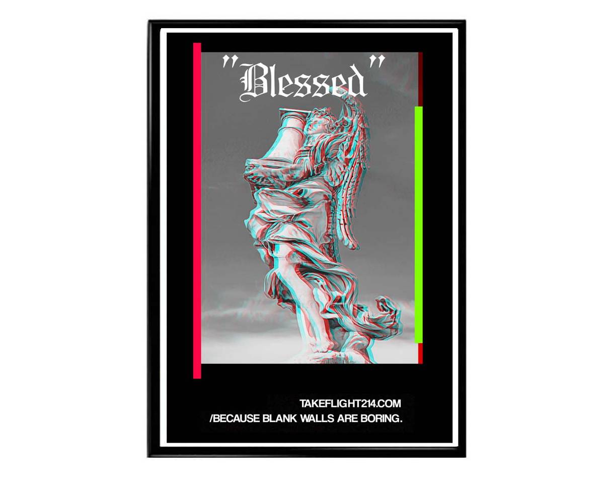 Blessed Angel Poster, Hypebeast Poster, Sneaker Poster, Urban Wall Art, Streetwear Wall Art, Music Posters, Pop Art Poster - Poster | Canvas Wall Art Print