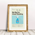 My Big Fat Greek Wedding Mid-Century Modern Inspired Print - Poster | Canvas Wall Art Print