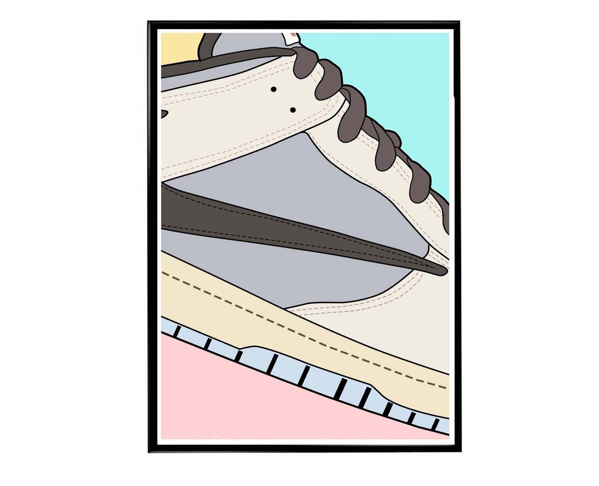 Cactus Ps5 Dunk Close Sneaker Poster, Hypebeast Poster, Kicks Poster, Urban Wall Art, Graffiti Wall Art, Streetwear Poster, Sneaker Wall Art - Poster | Canvas Wall Art Print