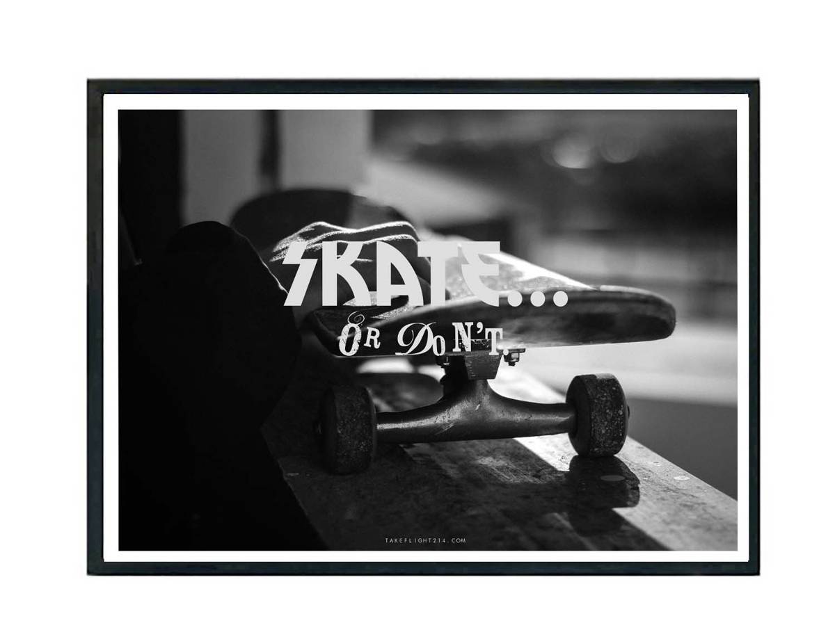 Skate Or Don'T Poster, Hypebeast Poster, Kicks Poster, Skateboard Poster, Streetwear Art Sneaker Art, Pop Art Poster - Poster | Canvas Wall Art Print