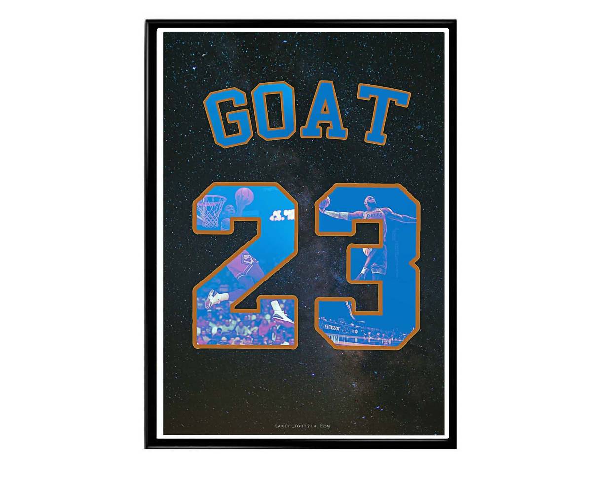 Goat 23 Poster, Hypebeast Poster, Kicks Poster, Urban Wall Art, Graffiti Wall Art, Streetwear Posters, Sneaker Wall Art - Poster | Canvas Wall Art Print