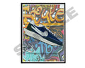 Frag Graffiti Sneaker Poster, Hypebeast Poster, Kicks Poster, Urban Wall Art, Graffiti Wall Art, Streetwear Posters, Sneaker Art - Poster | Canvas Wall Art Print