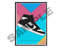 Amb Bk Sneaker Poster, Hypebeast Poster, Kicks Poster, Urban Wall Art, Graffiti Wall Art, Streetwear Posters, Sneaker Art - Poster | Canvas Wall Art Print