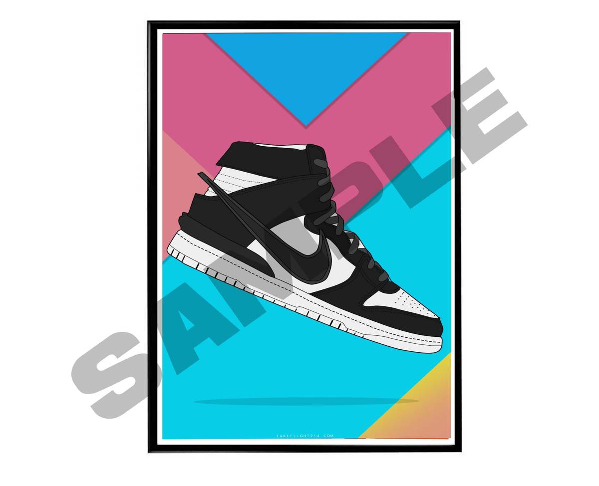 Amb Bk Sneaker Poster, Hypebeast Poster, Kicks Poster, Urban Wall Art, Graffiti Wall Art, Streetwear Posters, Sneaker Art - Poster | Canvas Wall Art Print