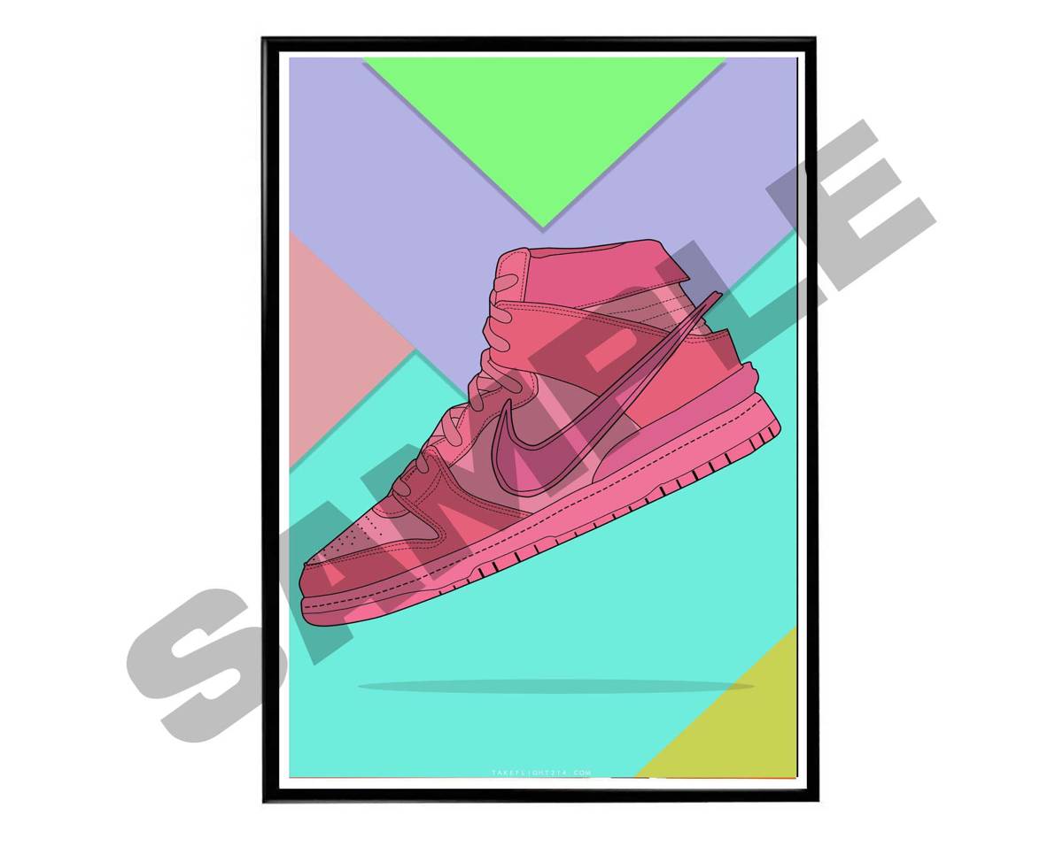 Amb Pk Sneaker Poster, Hypebeast Poster, Kicks Poster, Urban Wall Art, Graffiti Wall Art, Streetwear Posters, Sneaker Art - Poster | Canvas Wall Art Print