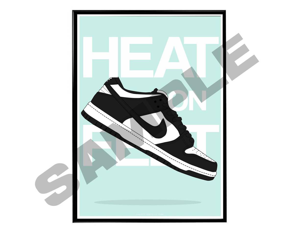 Black/White Dunk Sneaker Poster, Hypebeast Poster, Sneaker Collage Poster, Urban Wall Art, Streetwear Wall Art, Music Posters - Poster | Canvas Wall Art Print