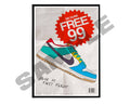 Free 99 1 Dunk Sneaker Poster, Hypebeast Poster, Sneaker Collage Poster, Urban Wall Art, Streetwear Wall Art, Music Posters - Poster | Canvas Wall Art Print