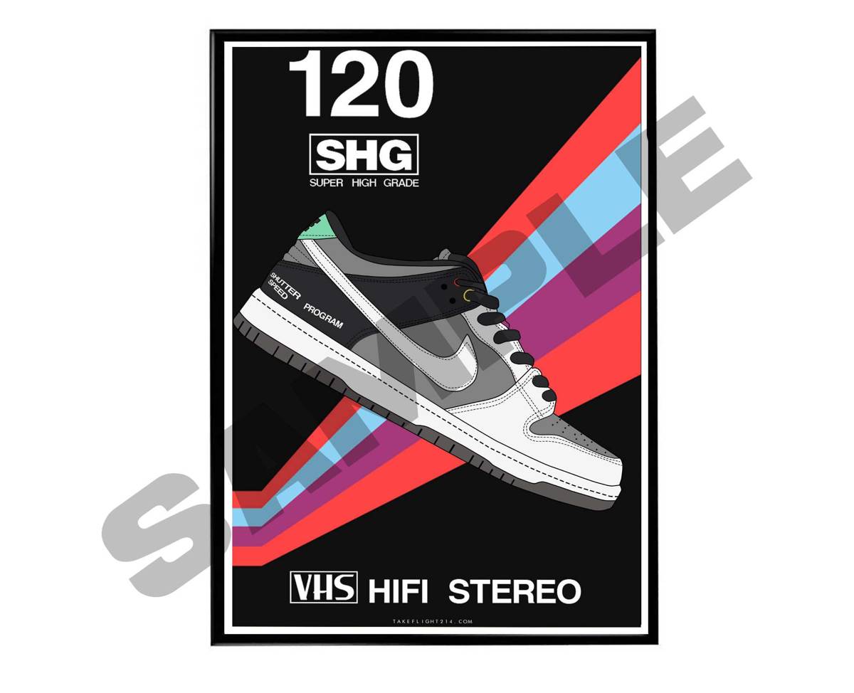 Dunk Vx1000 Sneaker Poster, Hypebeast Poster, Kicks Poster, Urban Wall Art, Graffiti Wall Art, Streetwear Posters, Sneaker Wall Art - Poster | Canvas Wall Art Print