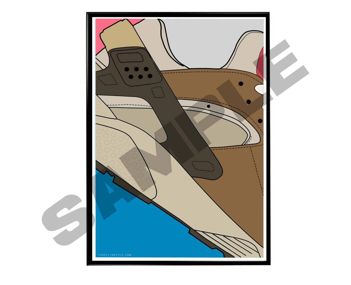 Stus Sneaker Close Poster, Hypebeast Poster, Kicks Poster, Urban Wall Art, Graffiti Wall Art, Streetwear Posters, Sneaker Wall Art - Poster | Canvas Wall Art Print