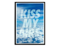 Kiss My Airs Sky Poster, Sneaker Poster, Hypebeast Poster, Urban Wall Art, Hypebeast Decor, Streetwear Posters, Sneaker Art - Poster | Canvas Wall Art Print