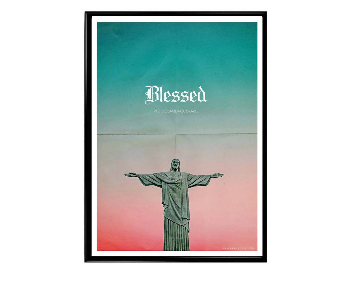 Blessed The Reedemer Poster, Hypebeast Poster, Jesus Poster, Urban Wall Art, Hypebeast Decor, Motivational Art, Wonderlust Poster - Poster | Canvas Wall Art Print
