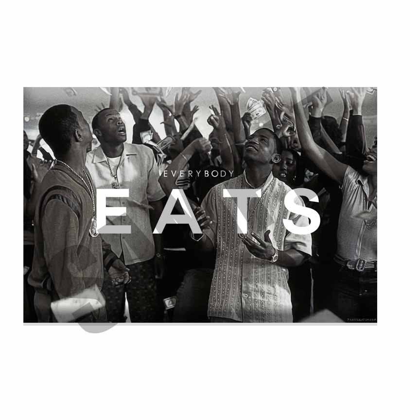 Everybody Eats Metal Print, Hypebeast Poster, Sneaker Aluminum Print, Streetwear Art, Metal Wall Art, Paid In Full Wall Art - Poster | Canvas Wall Art Print