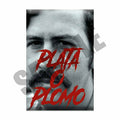 Pablo Escobar Plata Ploma Metal Print, Hypebeast Poster, Movie Aluminum Print, Streetwear Art, Metal Wall Art, Cocaine Cowboys Wall Art - Poster | Canvas Wall Art Print