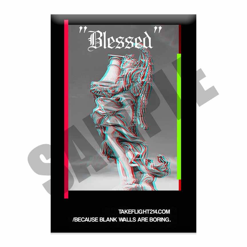 Blessed Statue Metal Print, Hypebeast Metel Prints, Sneaker Aluminum Print, Streetwear Art, Metal Wall Art, Urban Metal Wall Art - Poster | Canvas Wall Art Print