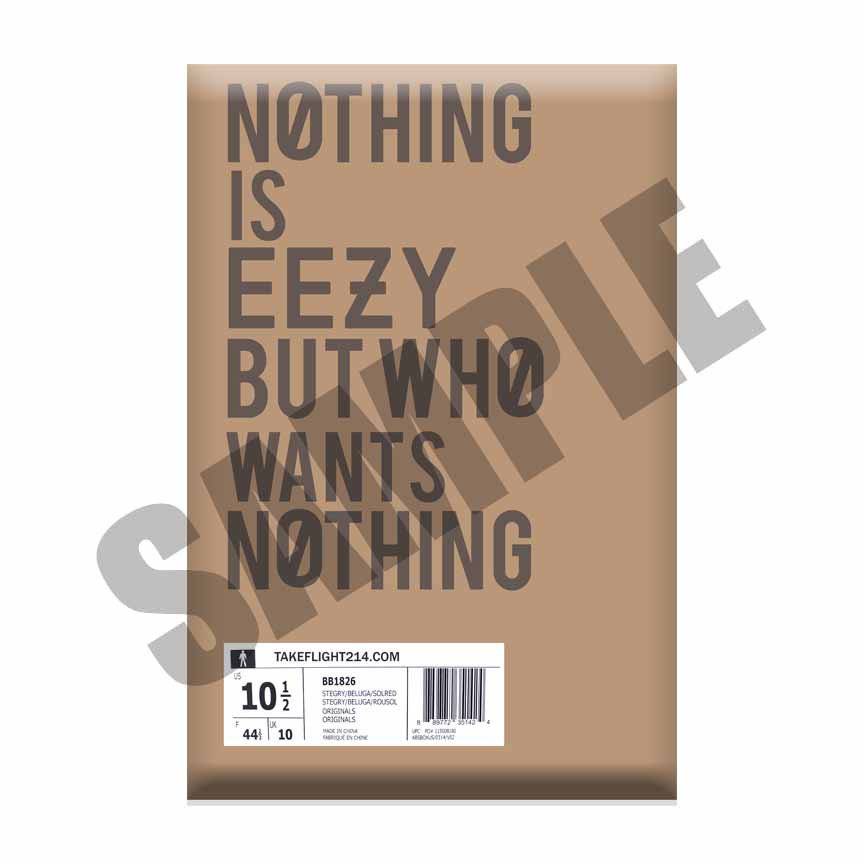 Nothing Eezy Metal Print, Hypebeast Poster, Sneaker Aluminum Print, Streetwear Art, Metal Wall Art, Hype Decor, Urban Wall Art - Poster | Canvas Wall Art Print