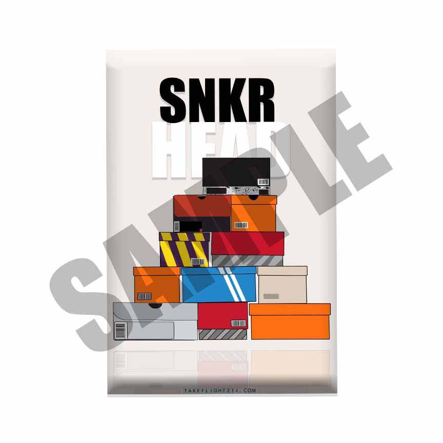 Sneaker Head Boxes Metal Print, Hypebeast Poster, Sneaker Aluminum Print, Streetwear Art, Metal Wall Art, Hype Decor, Urban Wall Art - Poster | Canvas Wall Art Print