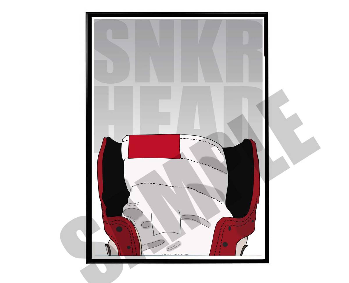 Sneaker Head Front Poster, Hypebeast Poster, Kicks Poster, Urban Wall Art, Graffiti Wall Art, Streetwear Posters, Sneaker Art - Poster | Canvas Wall Art Print