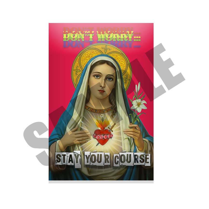 Stay Your Course Metal Print, Hypebeast Metel Print, Virgin Mary Aluminum Print, Streetwear Art, Metal Wall Art, Motivational Metal Wall Art - Poster | Canvas Wall Art Print