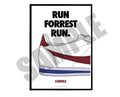 Run Forrest Run Poster, Movie Sneaker Poster, Hypebeast Poster, Kicks Poster, Cortez Sneaker Poster, Streetwear Art Sneaker Art - Poster | Canvas Wall Art Print