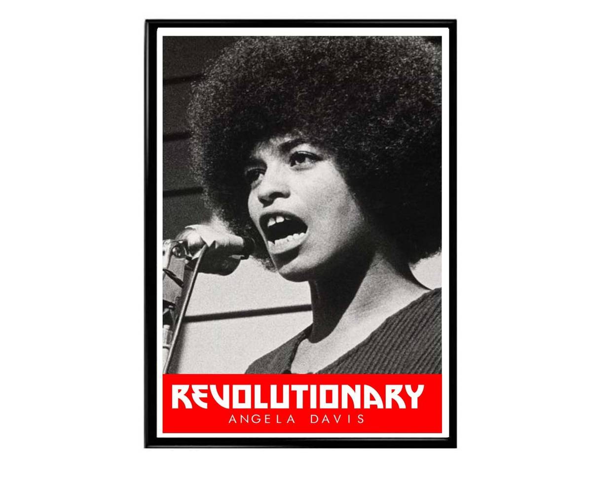 Angela Davis Poster, Revolutionary Poster, Black History Poster, Black Art, Melanin Wall Art, Black American Poster, Ados Poster - Poster | Canvas Wall Art Print