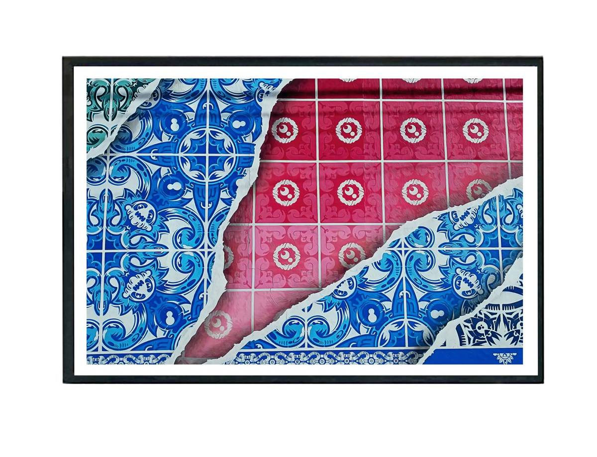Layers Poster, Artsy Poster, Hypebeast Poster, Pop Art Wall Art, Modern Wall Art, Tile Poster, Bandana Print Decor - Poster | Canvas Wall Art Print