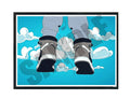 Look Mom I Can Fly Sneaker Poster, Hypebeast Poster, Kicks Poster, Urban Wall Art, Graffiti Wall Art, Streetwear Posters, Sneaker Art - Poster | Canvas Wall Art Print