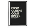 From Queens Come Kings Poster, Run Dmc Lyrics Poster, Hypebeast Poster, Hypebeast Decor, Classic Rap Posters, Music Poster, Famous Quotes - Poster | Canvas Wall Art Print