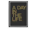 A Day In The Life Poster, The Beatles Lyrics Poster, Rock Band, Famous Lyrics Decor, Classic Rock Posters, Music Poster, Famous Quotes - Poster | Canvas Wall Art Print