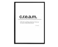 C.R.E.A.M. Poster, Wu Tang Clan Lyrics Poster, Hypebeast Poster, Hypebeast Decor, Minimal Rap Posters, Music Poster, Famous Quotes Poster - Poster | Canvas Wall Art Print